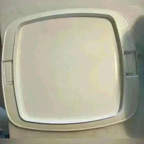 Vintage Ransburg Metal Cake Plate Holder & Cover Canister Carrier Nostalgiacore - Picture 9 of 11